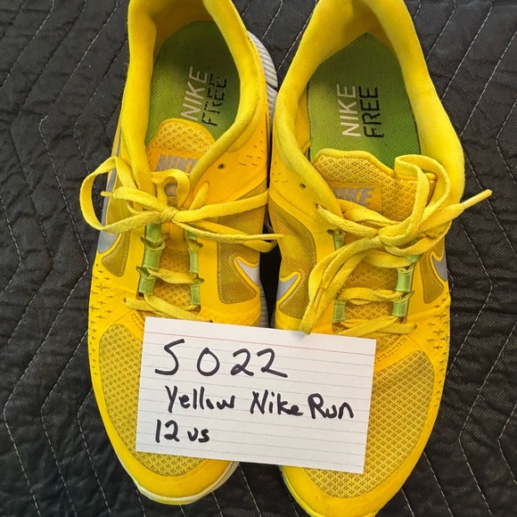 Nike Free Run 3 Men's Yellow and Gray Athletic Shoes - Picture 10 of 10